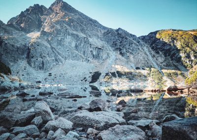 góry natura widok tatry niebo woda staw
