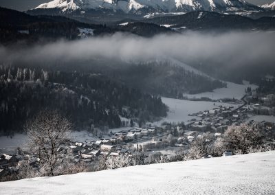 tatry góry zima natura widoki śnieg mgła