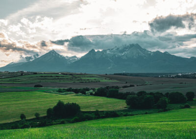 góry tatry słońce trawa