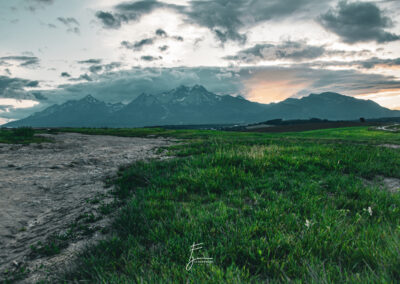 góry tatry słońce trawa