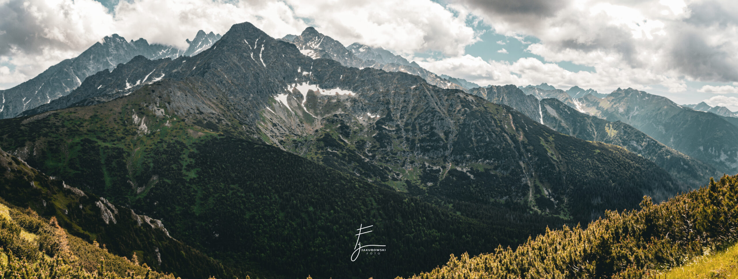 góry szczyty tatry niebo chmury