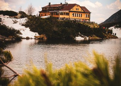 schronisko staw widok natura