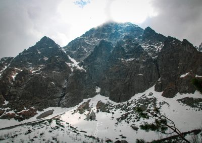 szczyty góry widoki śnieg