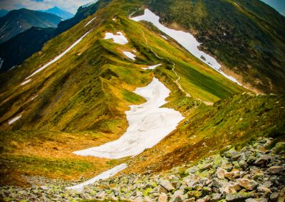 góry śnieg szlak widoki natura